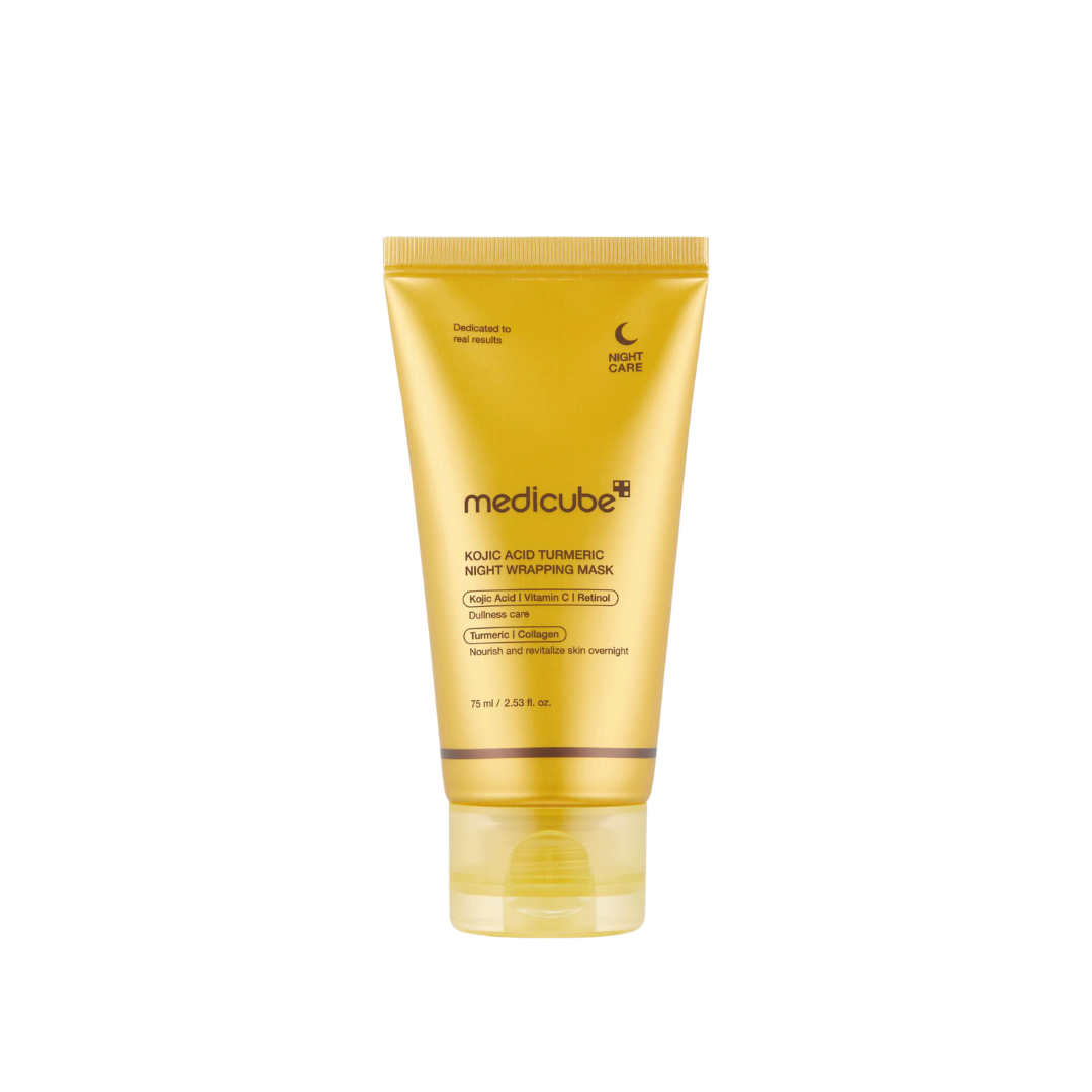 MEDICUBE Kojic Acid Turmeric Night Wrapping Mask Lebanon Korean overnight brightening skincare mask