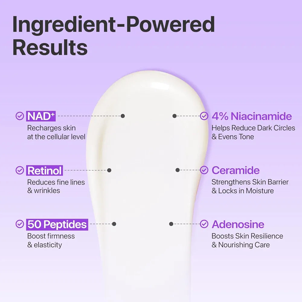 NUMBUZIN No.9 NAD+ Retinol Volumetox Eye Cream Korean anti-aging eye cream in Lebanon.