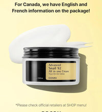 COSRX Advanced Snail 92 All in One Cream Lebanon Korean snail mucin repair hydrating moisturizer skincare